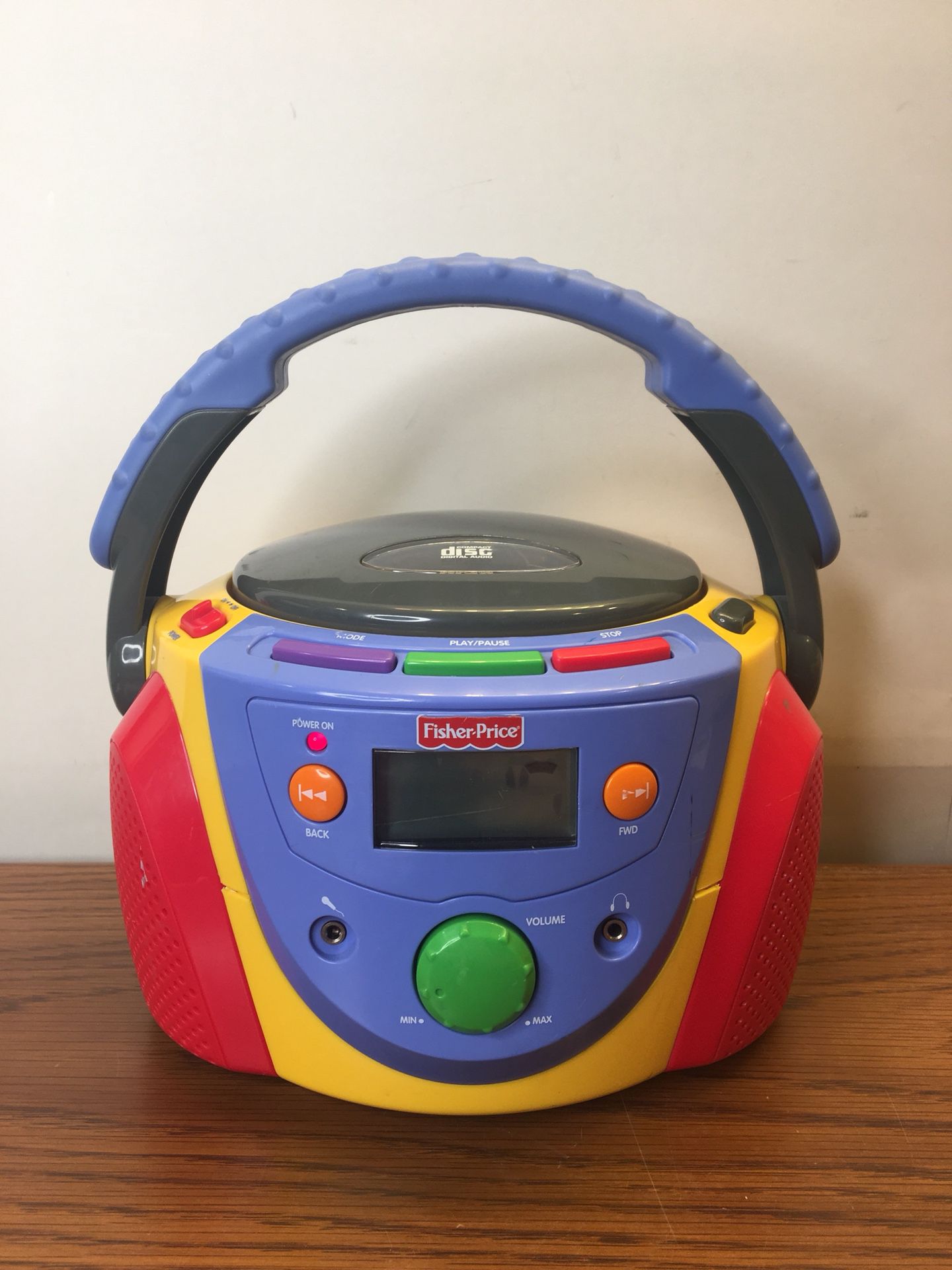HTF Portable Disc CD Tuff Stuff Kid Yellow Boombox Fisher Price 2004 for in Elgin, IL - OfferUp