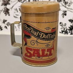 Vintage Percival Duffin's Tin Salt Shaker
