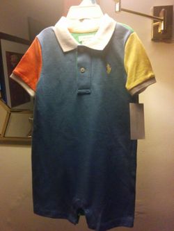 Brand new with tag Ralph Lauren Polo onesie size 24 months