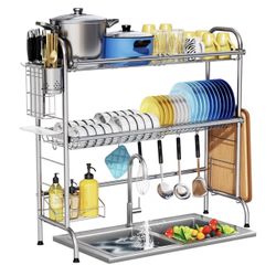 2 Tier Stainless Steel Kitchen Rack