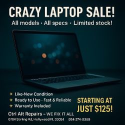 🚨💻 CRAZY LAPTOP SALE! 💻🚨 just $125! 💲