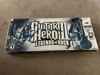 Guitar Hero 3 Legends Of Rock PlayStation 3 Guitar Bundle PS3 READ DISCRIPTION!!!