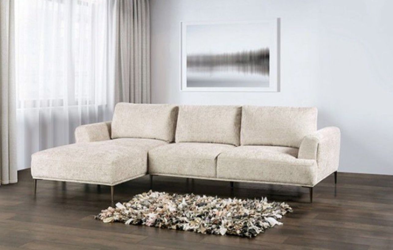 Brand New Modern Sectional Sofa (Sand color)