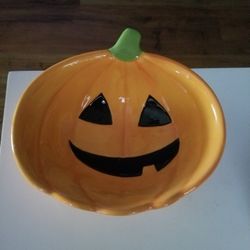 Halloween Pumpkin Candy Bowl