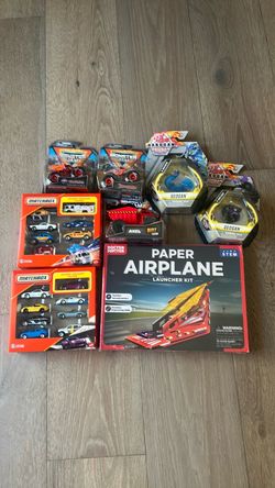 Assortment of New in Box Toys - Bakugan, Cars, Airplane Launcher