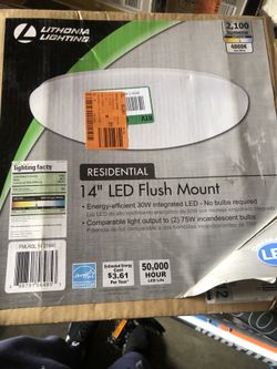 14” led flush mount light