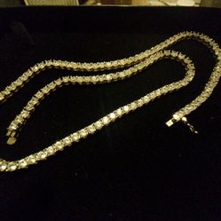 Gold plated 3mm Tennis Chain 
