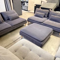 IKEA Söderhamn Modular Sofa Set + Ottoman