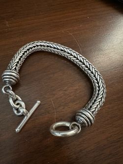 925 thick silver bracelet