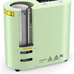 GO2CRAFT Auto Seamless Tumbler Heat Press Machine for Full Print, Automatic Rotation Advanced Cup Heat Press with Fast & Even Heating, 4 Memory Modes 