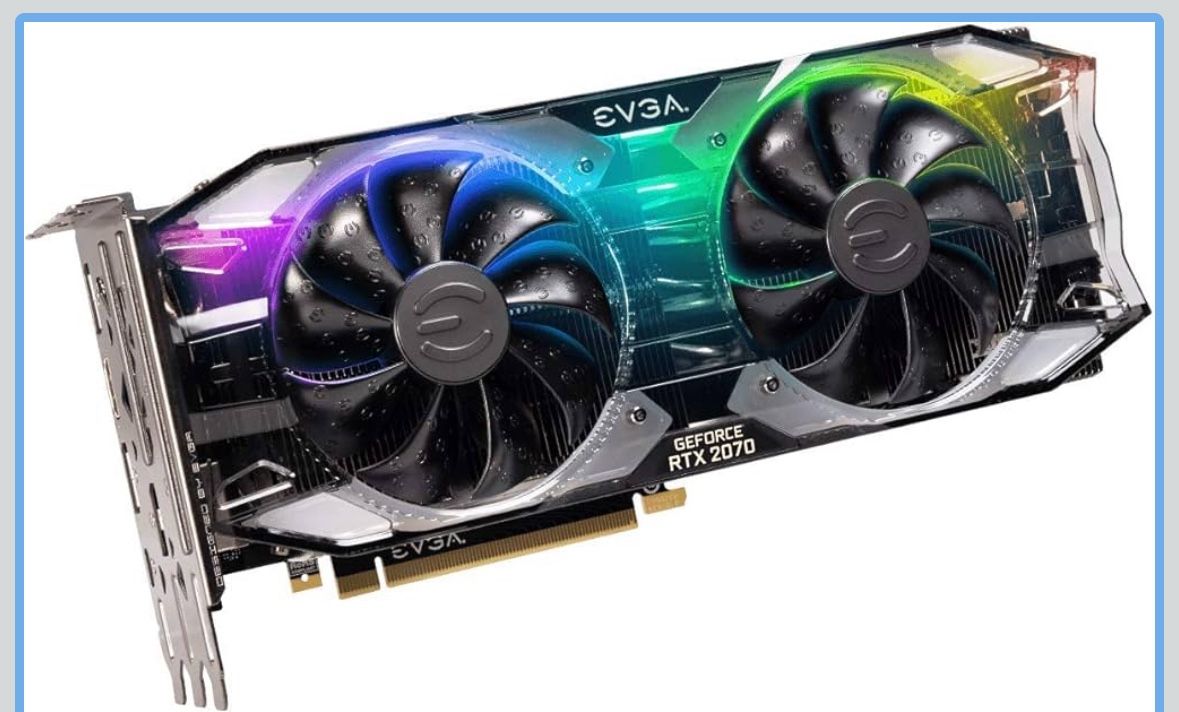 EVGA GeForce RTX 2070 XC ULTRA GAMING, 8GB GDDR6, Dual HDB Fans & RGB LED Graphics Card 08G-P4-2173-KR- Excellent Condition