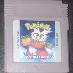 Pokemon Christmas GBC Rom Hack GBC Gameboy Color Video Game Cartidge 