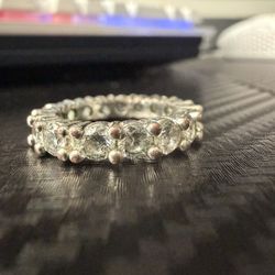 925 Sterling Silver Diamond Band 