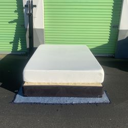Queen Bed And Metal Frame.