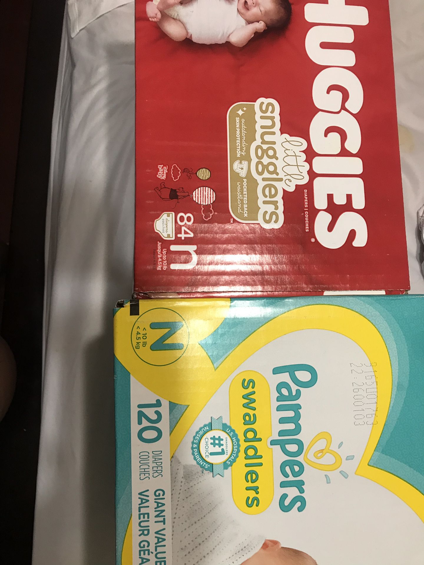 Newborn NB Huggies And Pampers Diapers