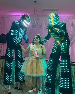 DJ/LED Robot/cabezones Para Fiestas