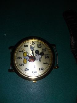 DISNEY TIME WORKS, VINTAGE. MICKEY WATCH. EXCELLENT COND.