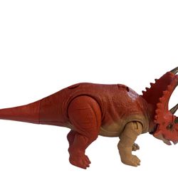 The rare working Jurassic World Wild Roar Dino Trackers Diabloceratops action figure is a highly sought-after collectible for fans of the Jurassic Wor
