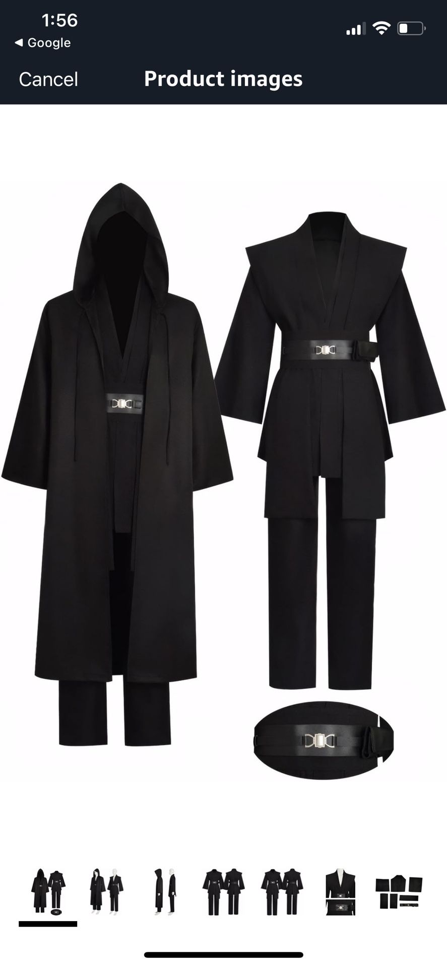 Anakin Skywalker, Star Wars, Sith Jedi Cosplay Costume, Adult Medium *NEW*