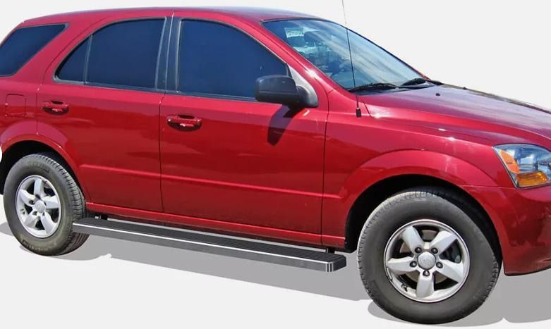 LA Zona Auto Parts 2003 to 2010 Kia Sorento 5 inch Chrome Running Boards Estribos Side Step Escalon