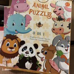 Animal puzzle 8in1 Large Pieces 