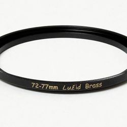 72mm to 77mm Brass Step Ring Filter Adapter Luzid 7277 