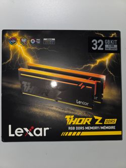 Lexar THOR Z RGB 32GB (2x16GB) DDR5 SDRAM 6000MHz UDIMM PC5-48000