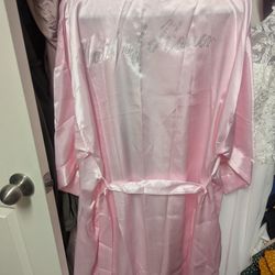 XL Maid Of Honor Pink Robe NEW