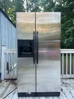 Kenmore stainless steel side-by-side refrigerator