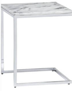 Crate & Barrel Smart C-Table with Marble Top