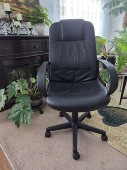 Leather office chair .
