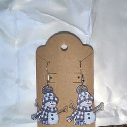 Snowman Earring
