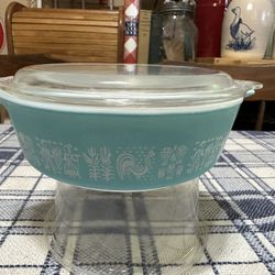  Vintage Pyrex Butterprint 471 With Lid 