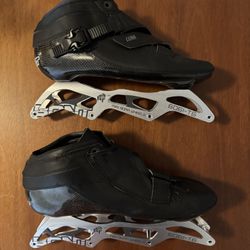 Bont Luna Inline Speed Skates Size 8.5 Black