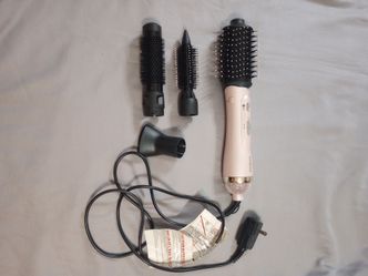 Bellezza Hair Blower Dryer Brush Pink Attachments