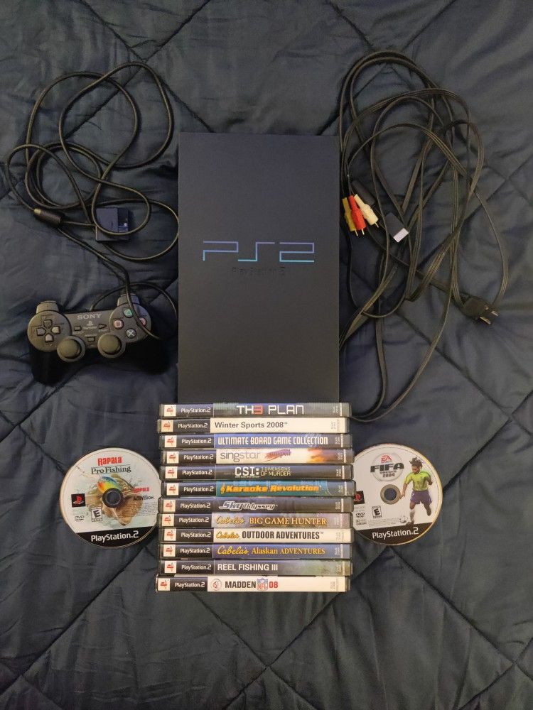 PS2 And Games And Controller