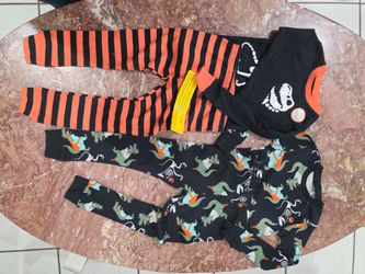 Carter's Just One You 4-Piece Halloween Dinosaur Pajama Set 3T