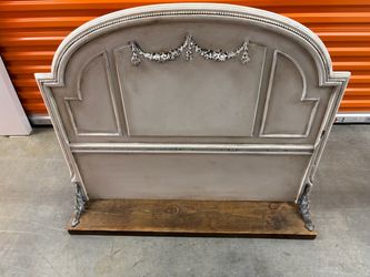 Vintage Repurposed Headboard Wall Shelf