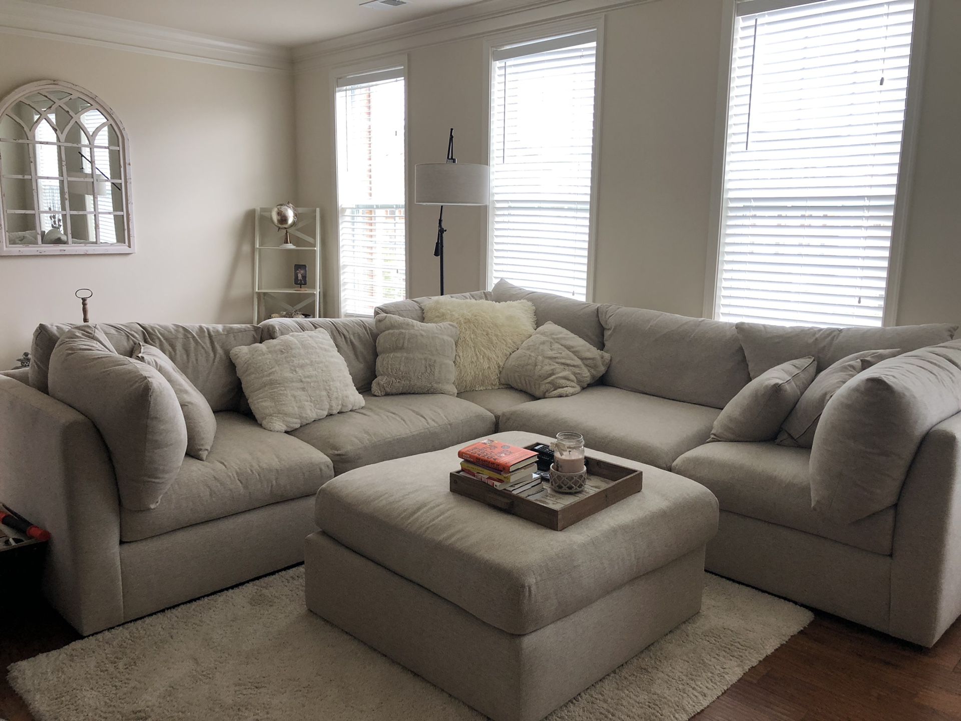 Off white sectional couch