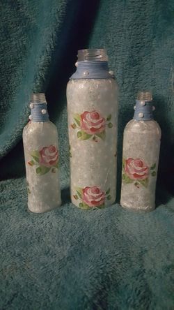 Decoupage bottles