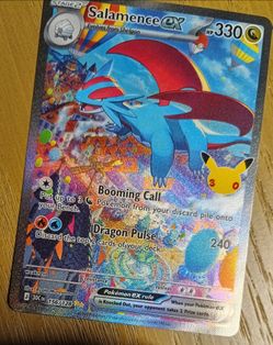 Salamence EX Pokémon Card 156/128 Holo