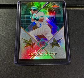 Derek Jeter Topps Finest Green Refractor *Rare