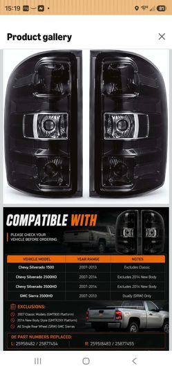 Silverado tail lights