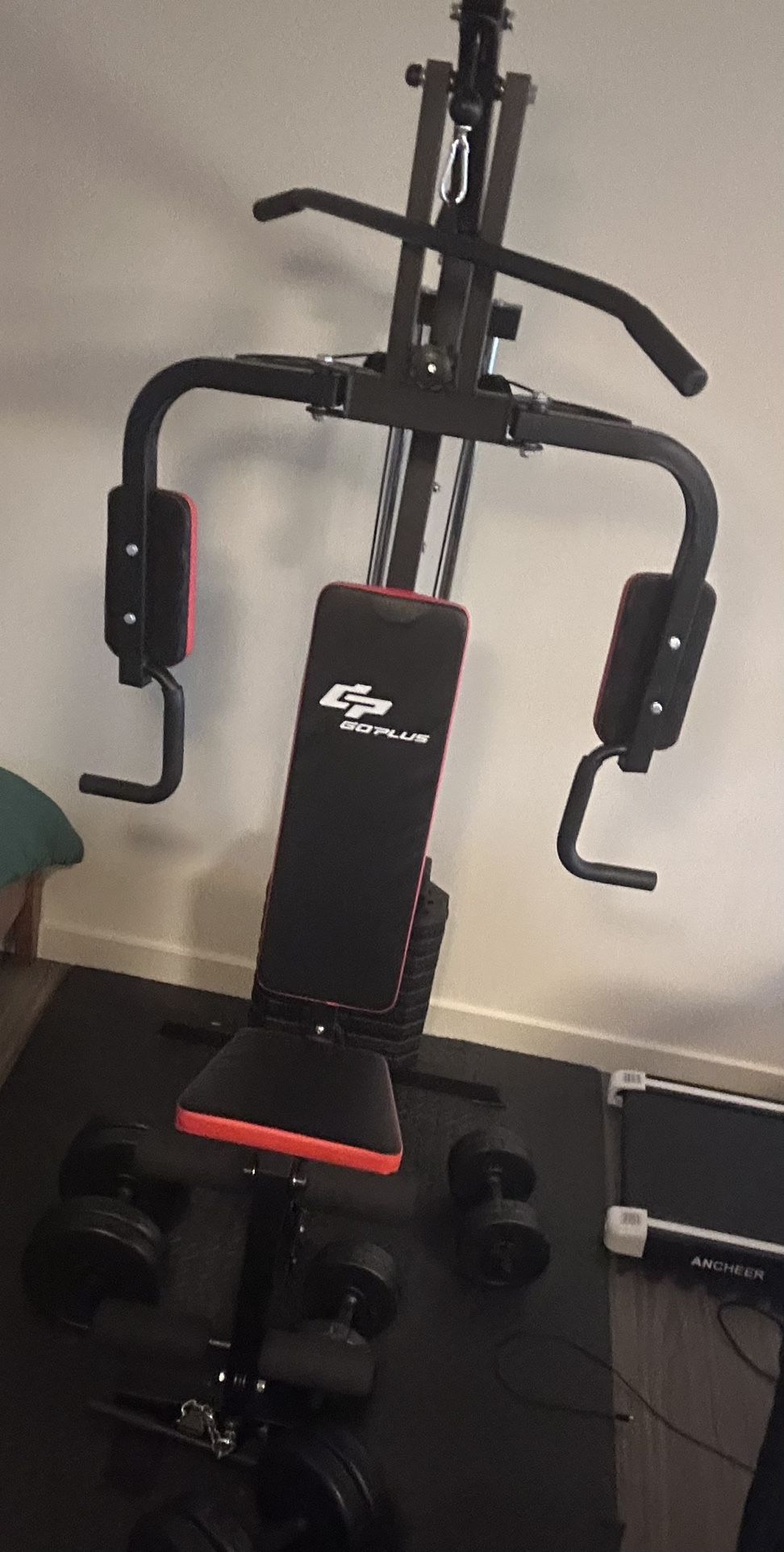 Home Gym With Exercise Puzzle Mat