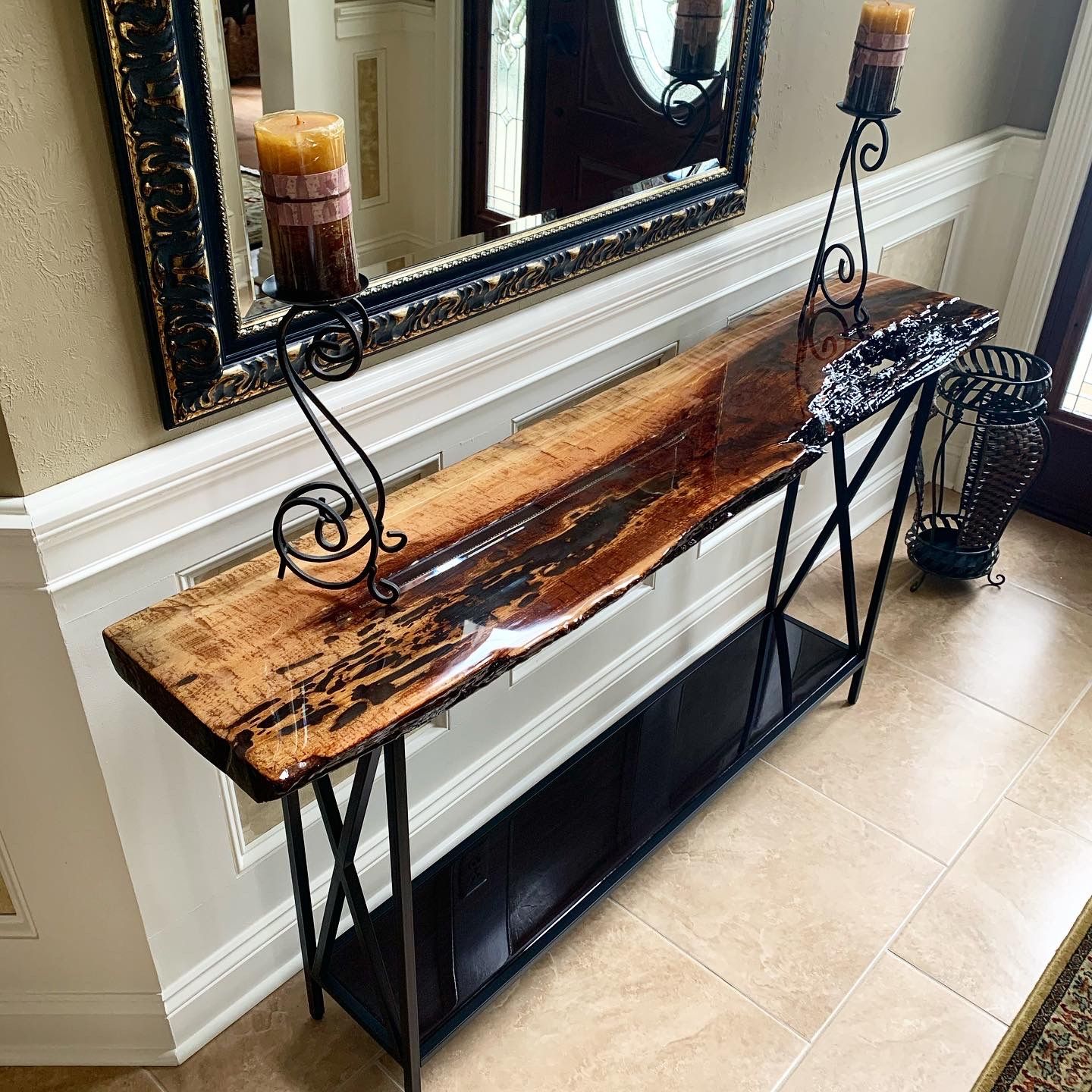 Live Edge Resin Table