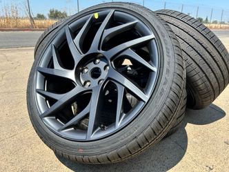 FREE DELIVERY 21" OEM 2026 Tesla Model S Plaid VELARIUM wheels Goodyear STAGGERED - NO CAPS