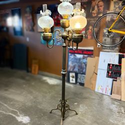 Antique Victorian Style Parlor Floor Lamp