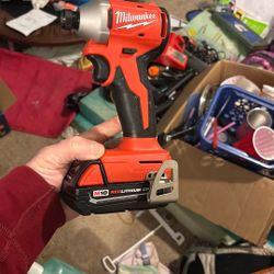 Milwaukee Impact And 2.0 Battery And Charger