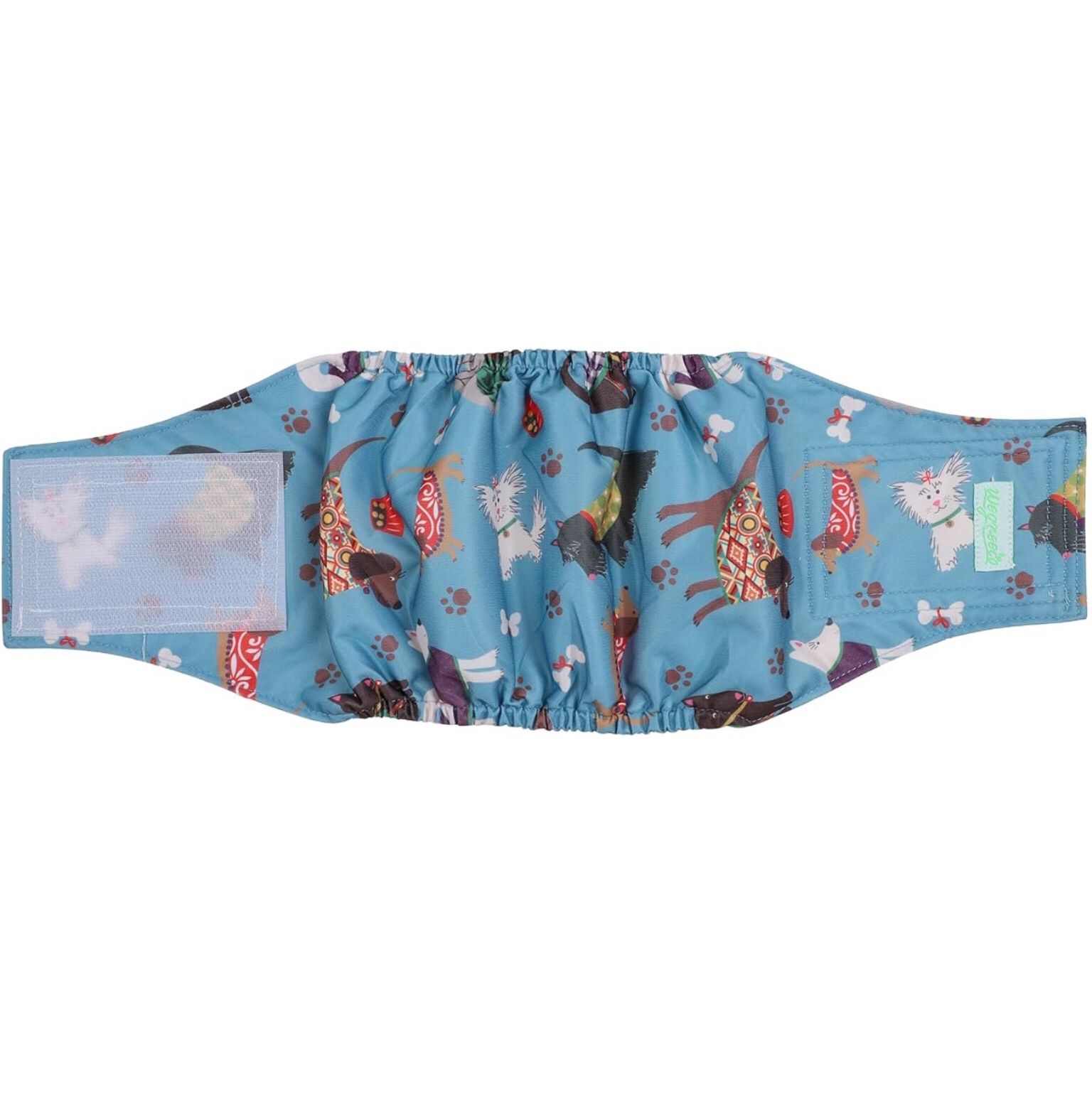 NEW — wegreeco Washable Male Dog Belly Band (Stylish Pattern) - Washable Male Dog Belly Wrap, Dog Diapers Male (Large)