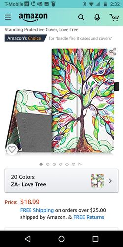 Slim Fit Premium Vegan Leather Standing Protective Tablet Case Cover, Love Tree MSRP $18.99 Fits tablet 250 mm x 170 mm, 9.8" to 10" x 6.8".